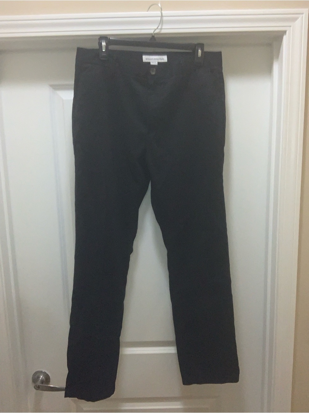 Amazon Essentials Men's Black Chino Pants